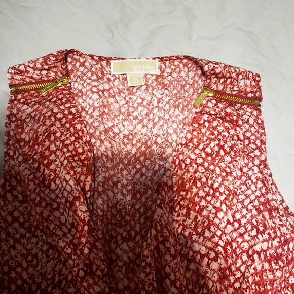 Pink loose Michael Kors sleeve less top - Picture 2 of 5